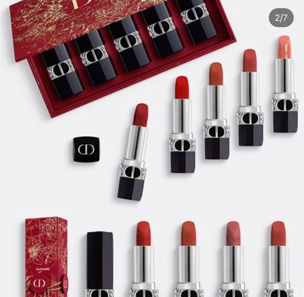 DIOR – 5 Piece Velvet Lipstick Set