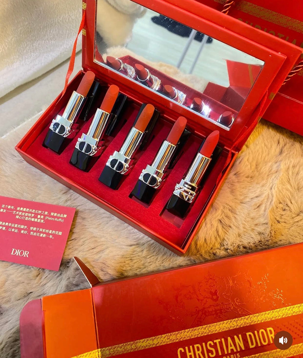 DIOR – 5 Piece Velvet Lipstick Set